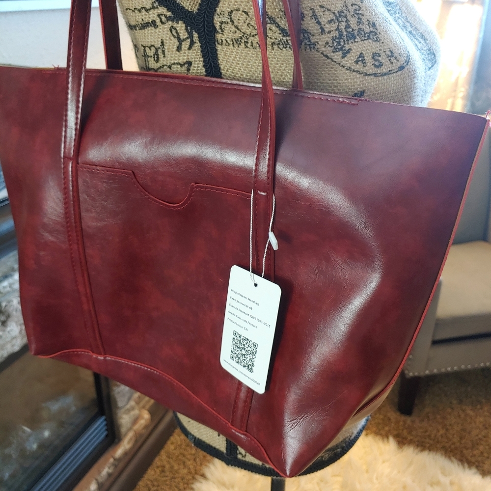 Vegan leather purse, clutch and cross-over bags, a